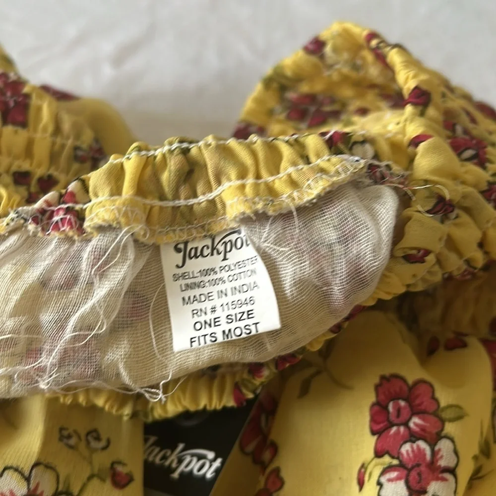Jackpot Yellow Smocked Maxi Skirt Resort Wear